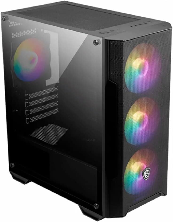 GABINETE MSI M100A C/VEN RGB MICRO - ATX/MINI - ITX NEGRO USB 2.0 S/FUENTE MAG FORGE M100A 11M DE GARANTIA - rogeek