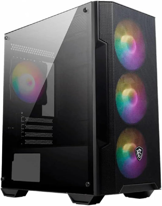 GABINETE MSI M100A C/VEN RGB MICRO - ATX/MINI - ITX NEGRO USB 2.0 S/FUENTE MAG FORGE M100A 11M DE GARANTIA - rogeek