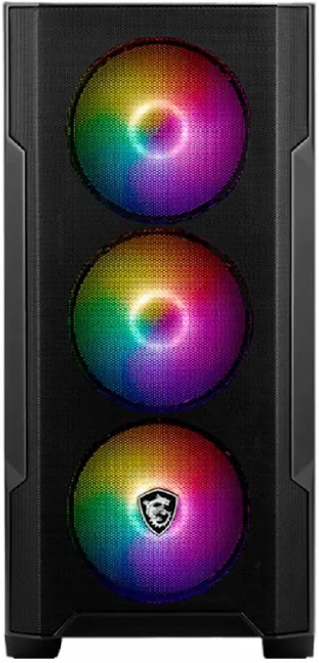GABINETE MSI M100A C/VEN RGB MICRO - ATX/MINI - ITX NEGRO USB 2.0 S/FUENTE MAG FORGE M100A 11M DE GARANTIA - rogeek
