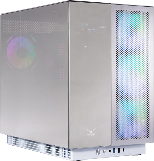 GABINETE NACEB AETHER E - ATX ARGB 4VENT S/FUENTE CRISTAL BLANCO NA - 0640 6M DE GARANTIA - rogeek