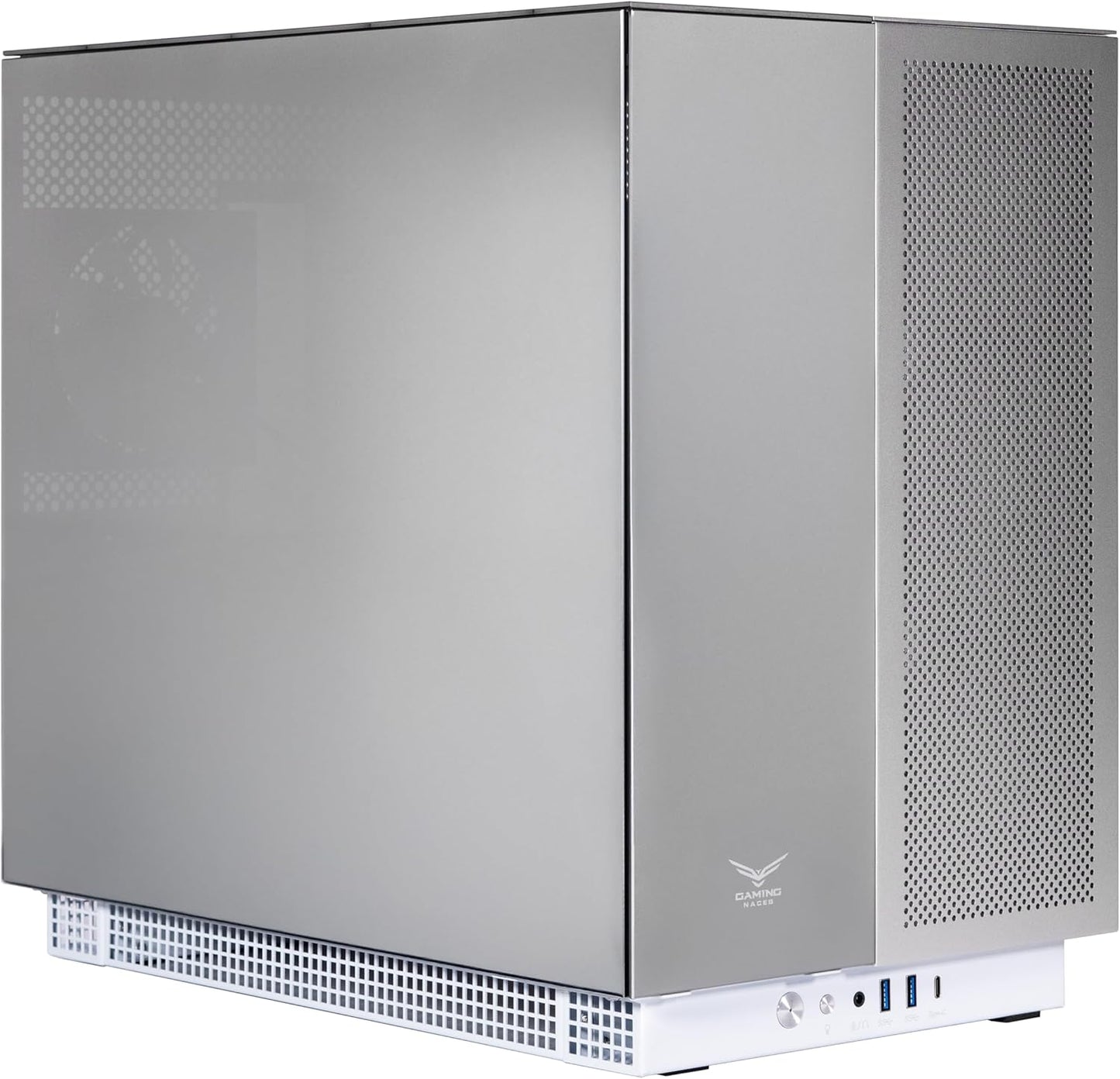 GABINETE NACEB AETHER E - ATX ARGB 4VENT S/FUENTE CRISTAL BLANCO NA - 0640 6M DE GARANTIA - rogeek