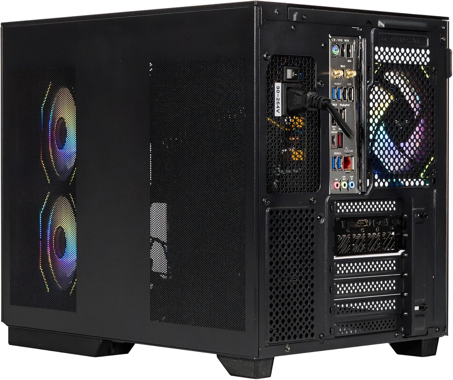 GABINETE NACEB IRIS NANO M - ATX ARGB 3VENT S/FUENTE CRISTAL NA - 0638 11M DE GARANTIA - rogeek