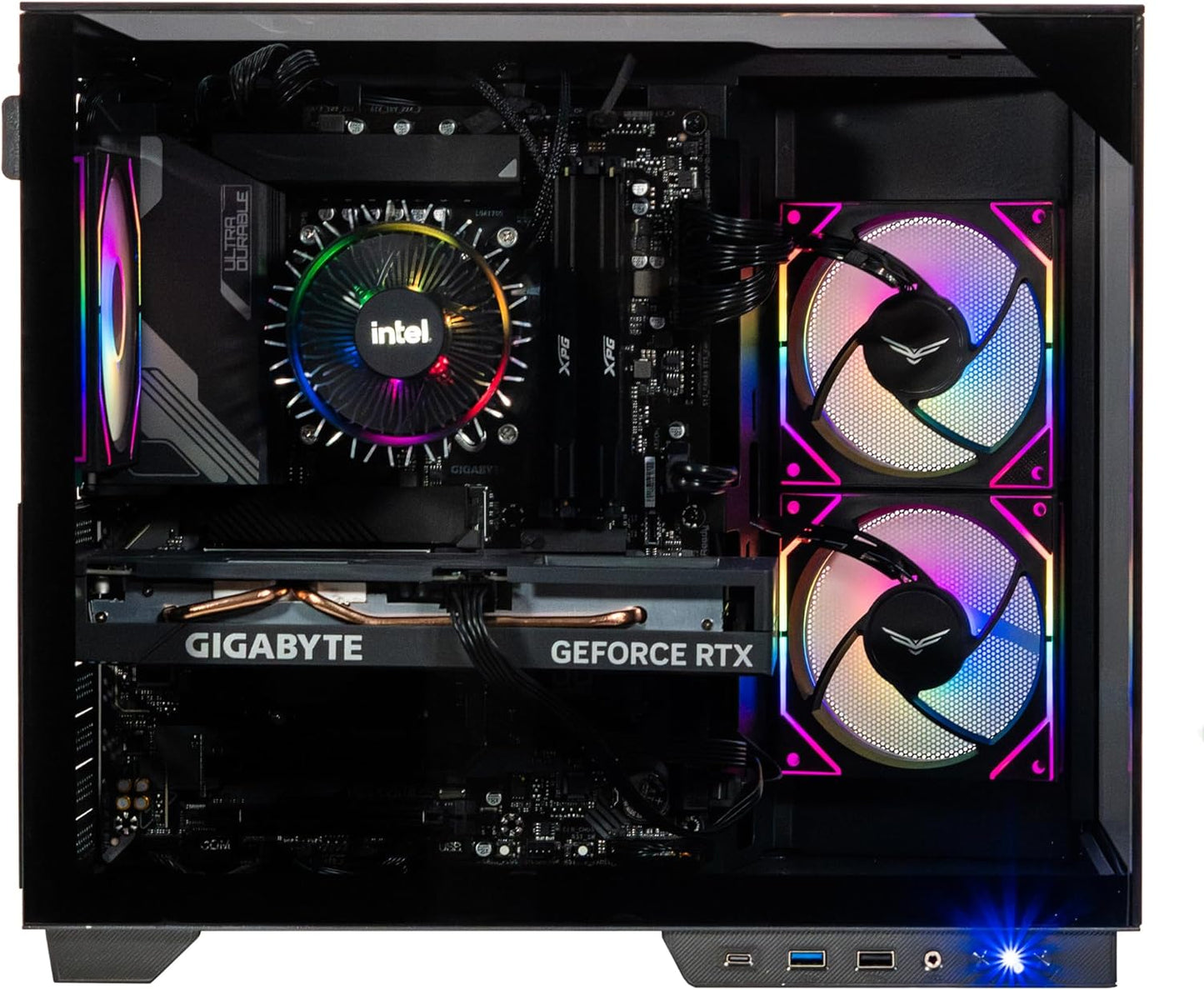 GABINETE NACEB IRIS NANO M - ATX ARGB 3VENT S/FUENTE CRISTAL NA - 0638 11M DE GARANTIA - rogeek