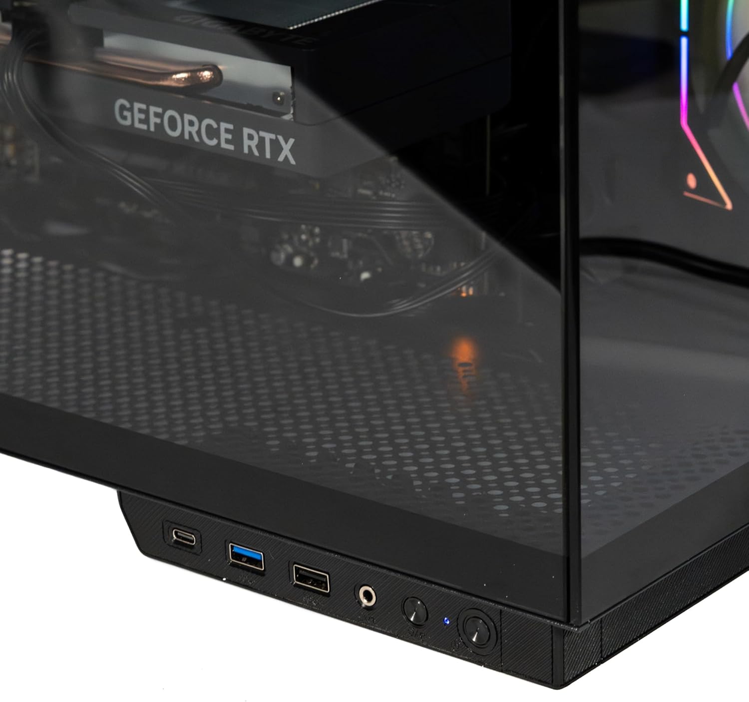 GABINETE NACEB IRIS NANO M - ATX ARGB 3VENT S/FUENTE CRISTAL NA - 0638 11M DE GARANTIA - rogeek