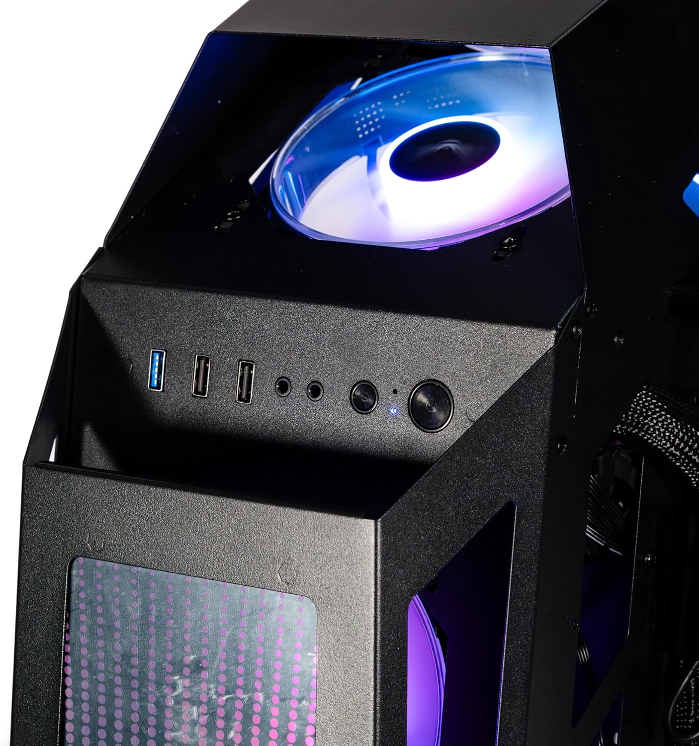 GABINETE NACEB OLYMPIAN GAMER M - ATX 3VENT ARGB S/FUENTE CRISTAL NEGRO NA - 0641 11M DE GARANTIA - rogeek