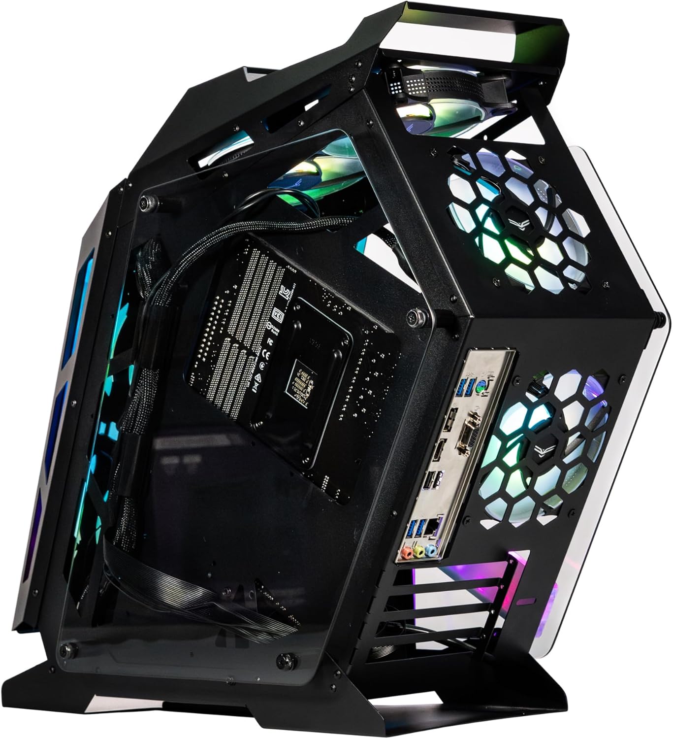 GABINETE NACEB OLYMPIAN GAMER M - ATX 3VENT ARGB S/FUENTE CRISTAL NEGRO NA - 0641 11M DE GARANTIA - rogeek