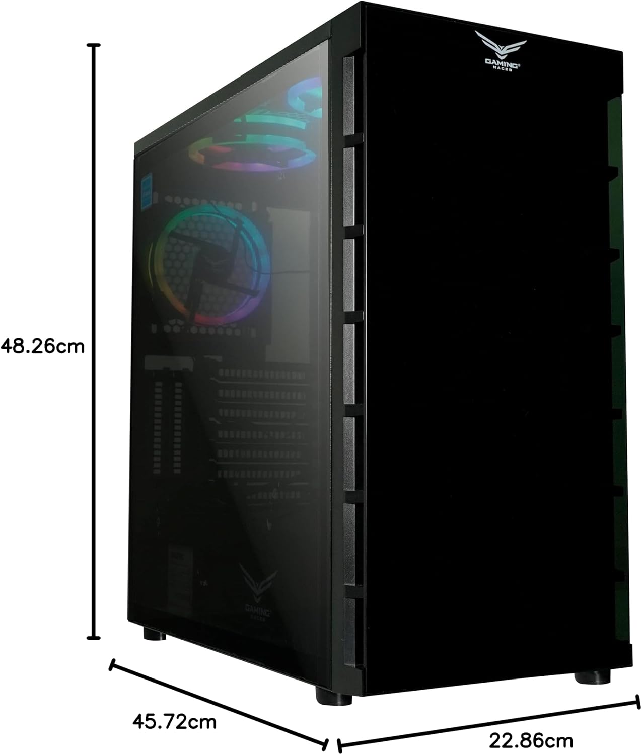 GABINETE NACEB ORION ATX NEGRO C/TEMPLADO NA - 0609 1M DE GARANTIA - rogeek