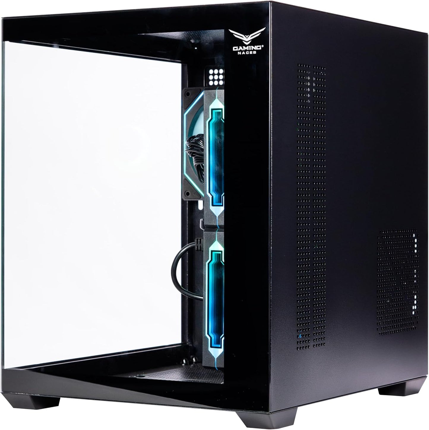 GABINETE NACEB STARFALL GAMER M - ATX RGB 3VENT S/FUENTE CRISTAL NEGRO NA - 0636N 11M DE GARANTIA - rogeek