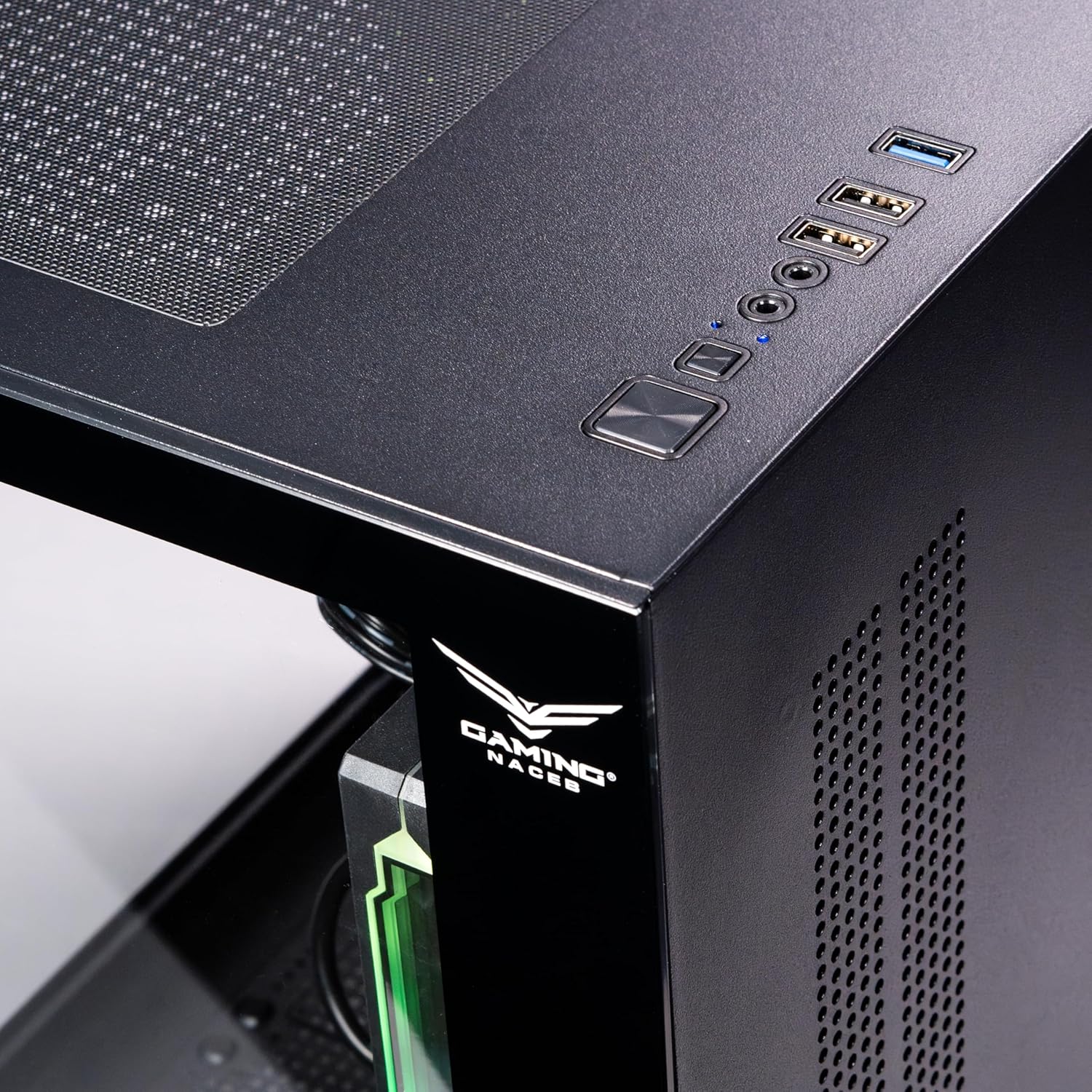 GABINETE NACEB STARFALL GAMER M - ATX RGB 3VENT S/FUENTE CRISTAL NEGRO NA - 0636N 11M DE GARANTIA - rogeek