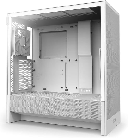GABINETE NZXT H5 FLOW EDITION BLANCO ATX S/FUENTE CRISTAL CC - H52FW - 01 12M DE GARANTIA - rogeek
