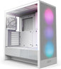 GABINETE NZXT H5 FLOW RGB EDITION BLANCO ATX S/FUENTE CRISTAL CC - H52FW - R1 12M DE GARANTIA - rogeek