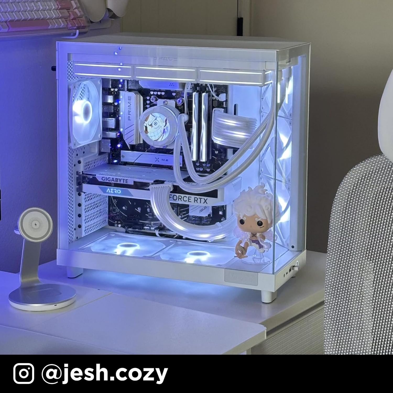 GABINETE NZXT H6 FLOW RGB NEGRO ATX S/FUENTE CRISTAL USB 3.2 TIPO - C CC - H61FB - R1 11M DE GARANTIA - rogeek