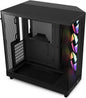 GABINETE NZXT H6 FLOW RGB NEGRO ATX S/FUENTE CRISTAL USB 3.2 TIPO - C CC - H61FB - R1 11M DE GARANTIA - rogeek