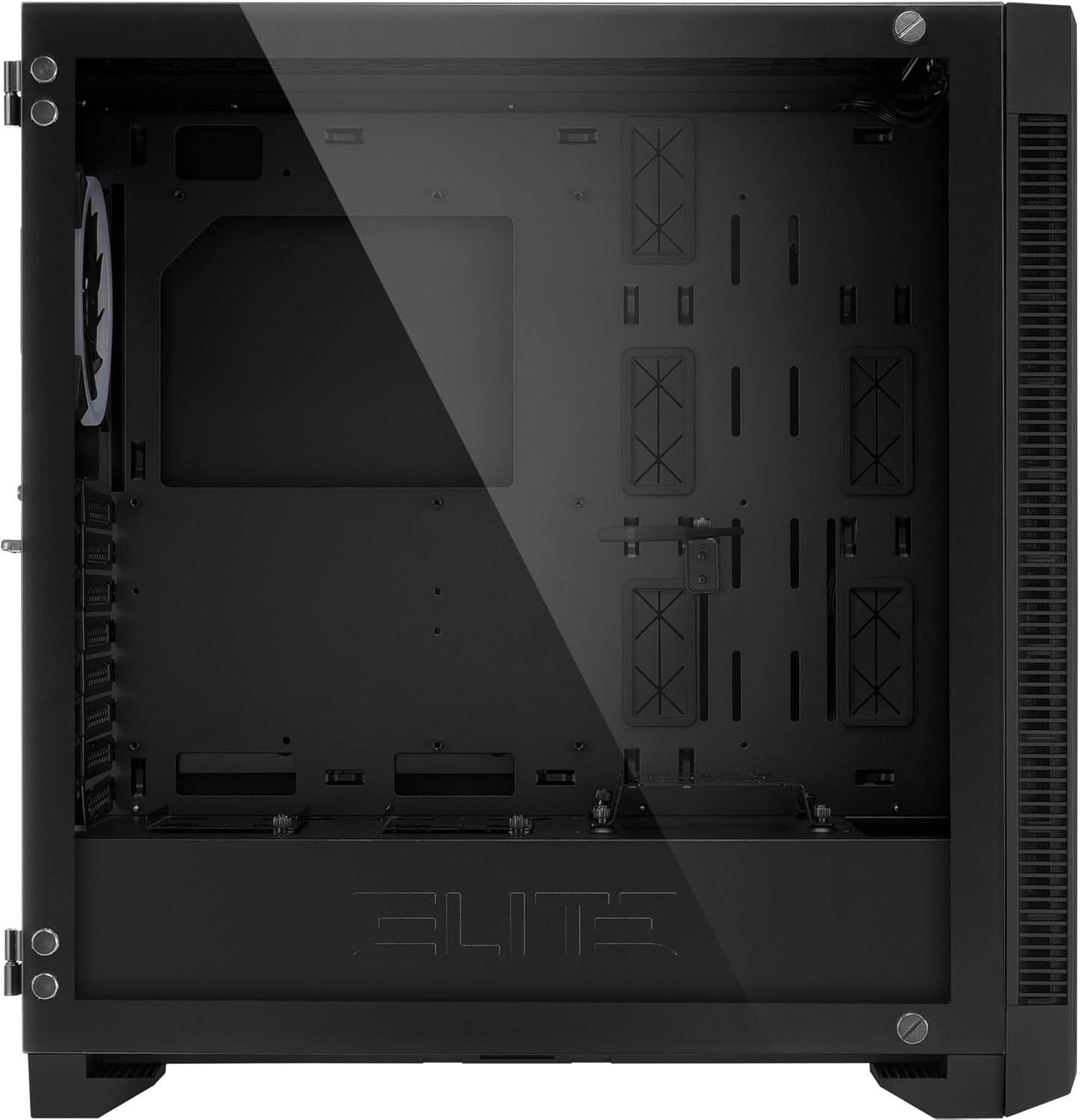 GABINETE SHARKOON ELITE SHARK CA200G RGB MATX S/FUENTE CRISTAL NEGRO C - CA200G 11M DE GARANTIA - rogeek