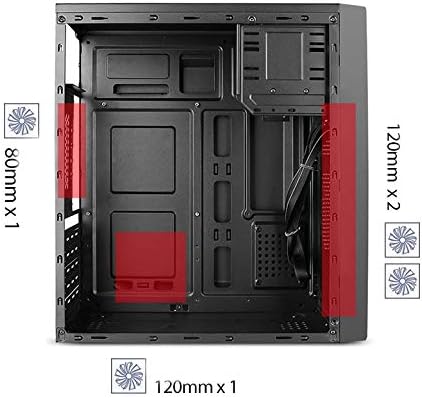 GABINETE STYLOS CUBO C/FUENTE 500W METAL NEGRO STPGAC4B 6M DE GARANTIA - rogeek