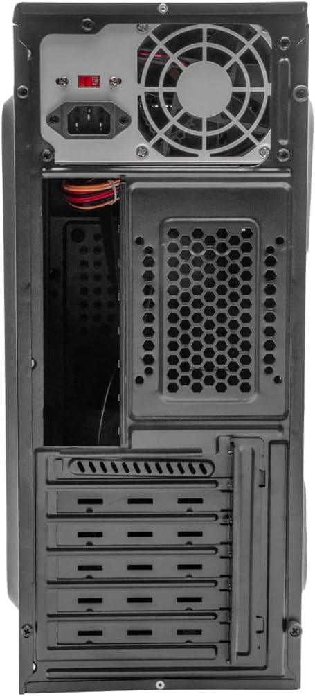 GABINETE STYLOS CUBO C/FUENTE 500W METAL NEGRO STPGAC4B 6M DE GARANTIA - rogeek