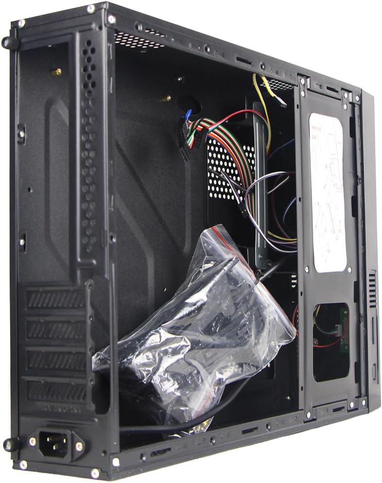 GABINETE STYLOS KEELAN SLIM ITX C/FUENTE 500W METAL NEGRO STGAKL1B 11M DE GARANTIA - rogeek