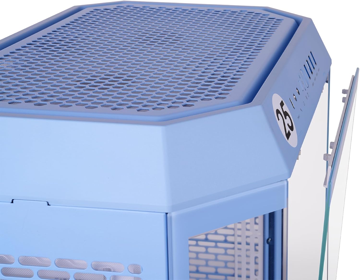 GABINETE THERMALTAKE THE TOWER 600 HYDRANGEA BLUE ATX CRISTAL MIDTOWER AZUL CA - 1Z1 - 00MFWN - 00 12M DE GARANTIA - rogeek