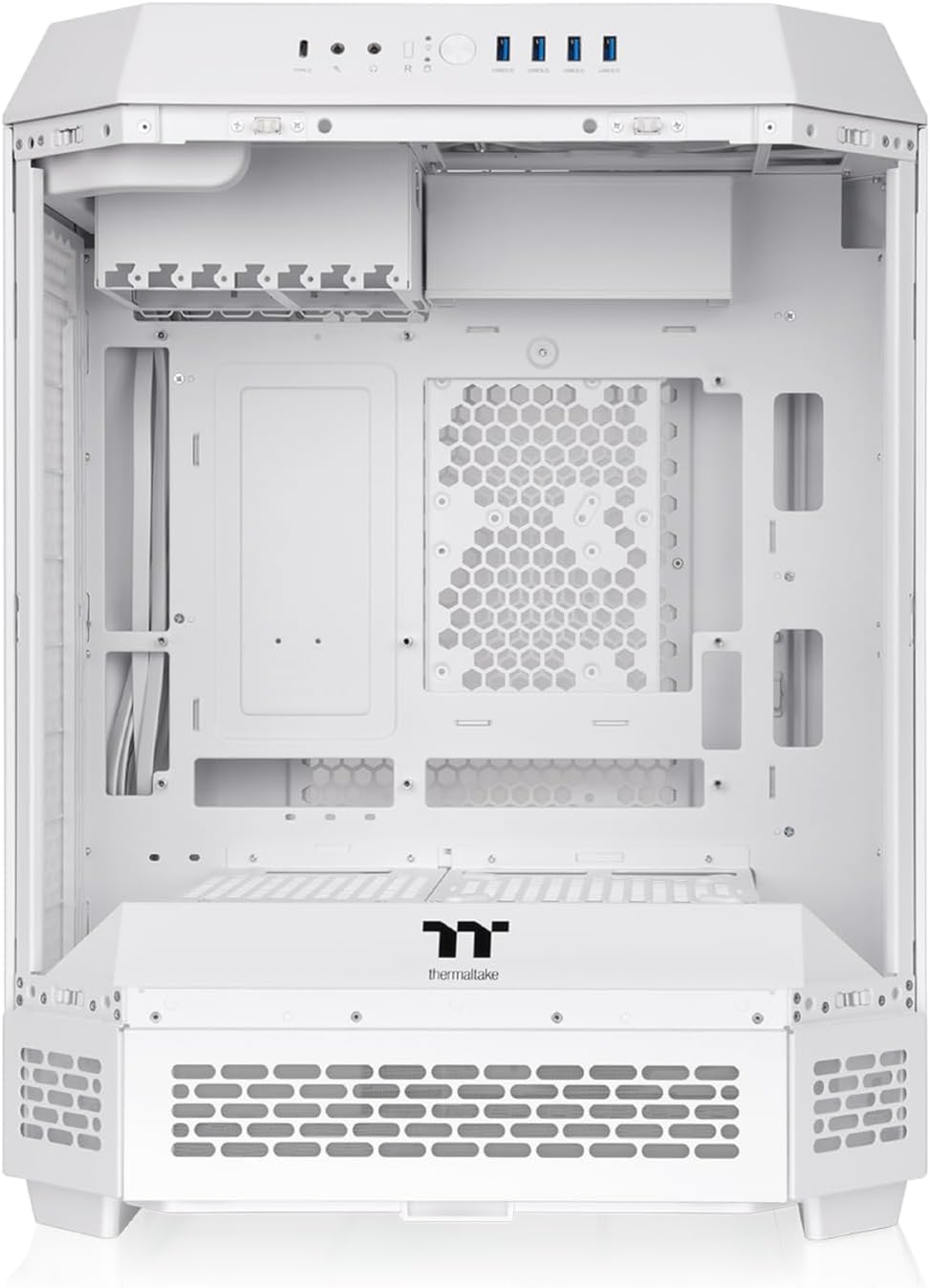 GABINETE THERMALTAKE THE TOWER 600 SNOW ATX CRISTAL MIDTOWER BLANCO CA - 1Z1 - 00M6WN - 00 12M DE GARANTIA - rogeek