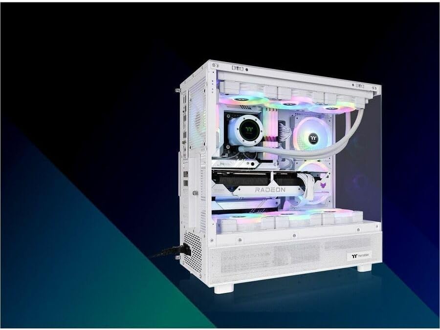 GABINETE THERMALTAKE VIEW 270 PLUS TG ARGB SNOW ATX CRISTAL MIDTOWER BLANCO CA - 1Y7 - 00M6WN - 01 12M DE GARANTIA - rogeek