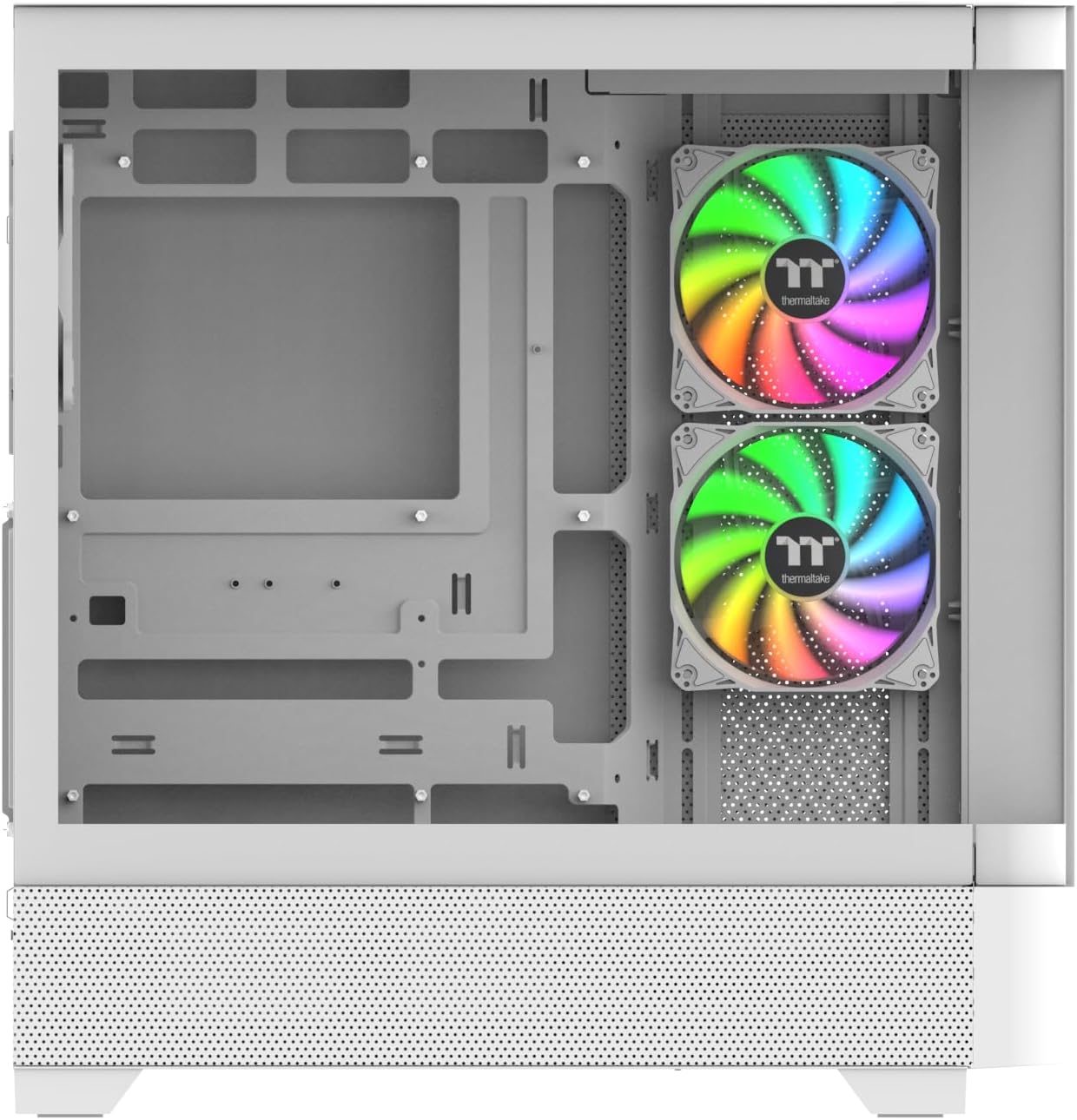 GABINETE THERMALTAKE VIEW 290 TG ARGB SNOW ATX CRISTAL MIDTOWER BLANCO CA - 11G - 00M6WN - 00 12M DE GARANTIA - rogeek