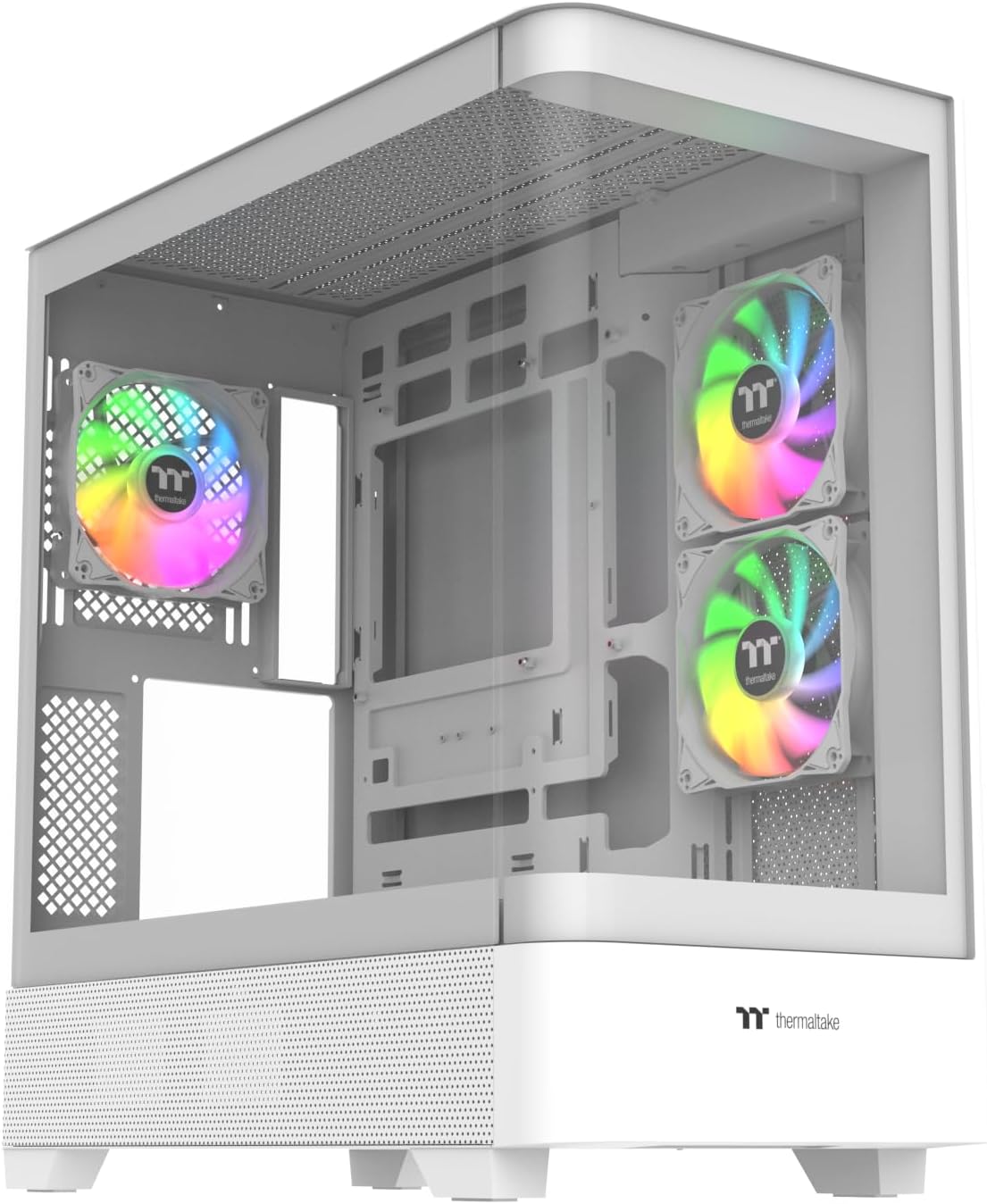 GABINETE THERMALTAKE VIEW 290 TG ARGB SNOW ATX CRISTAL MIDTOWER BLANCO CA - 11G - 00M6WN - 00 12M DE GARANTIA - rogeek