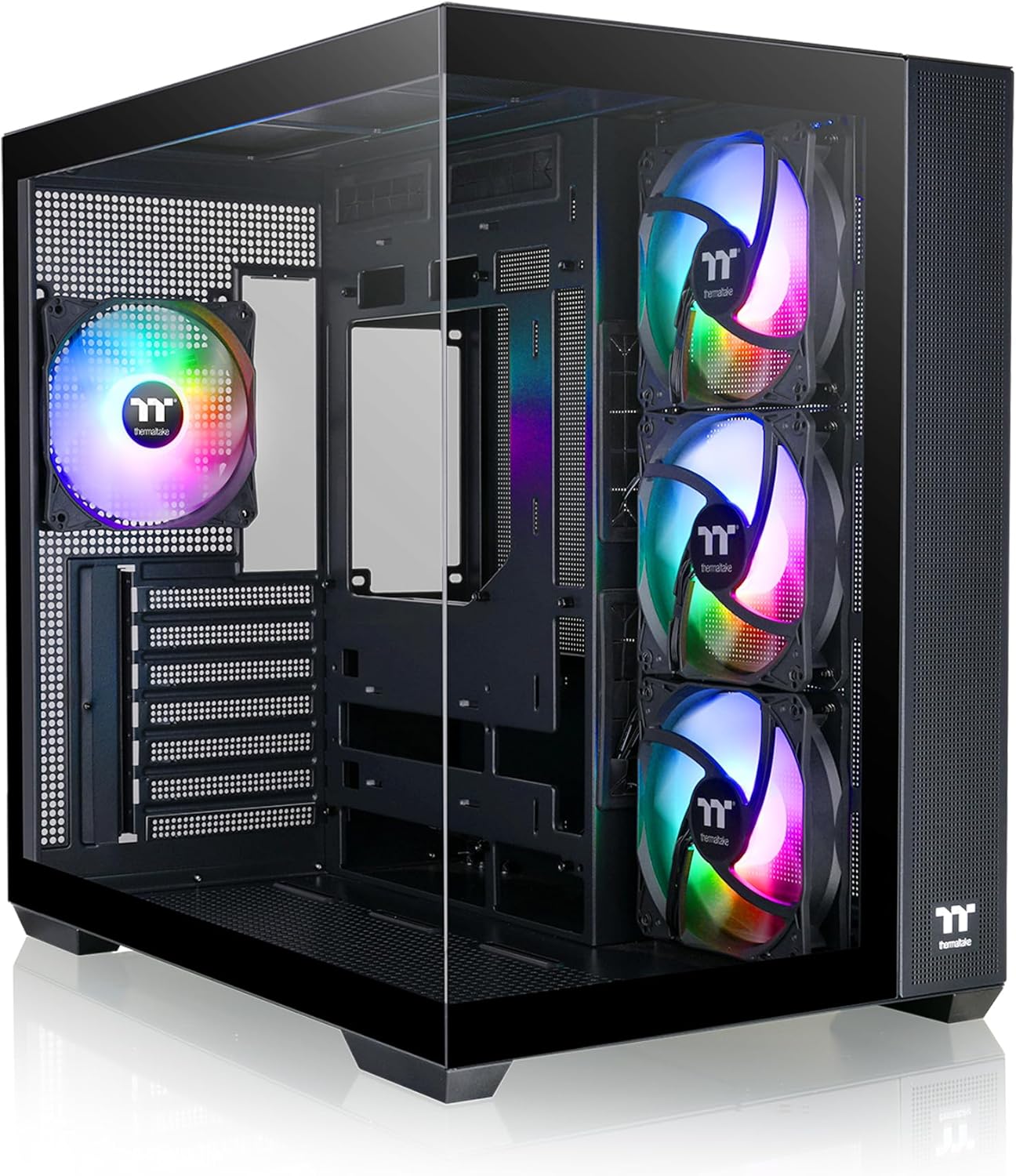 GABINETE THERMALTAKE VIEW 380 TG ARGB BLACK ATX CRISTAL NEGRO CA - 1Z2 - 00M1WN - 00 12M DE GARANTIA - rogeek