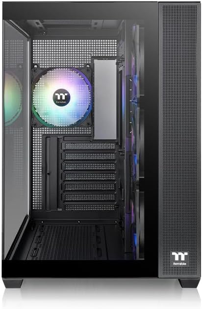 GABINETE THERMALTAKE VIEW 380 TG ARGB BLACK ATX CRISTAL NEGRO CA-1Z2-00M1WN-00 12M DE GARANTIA - rogeek