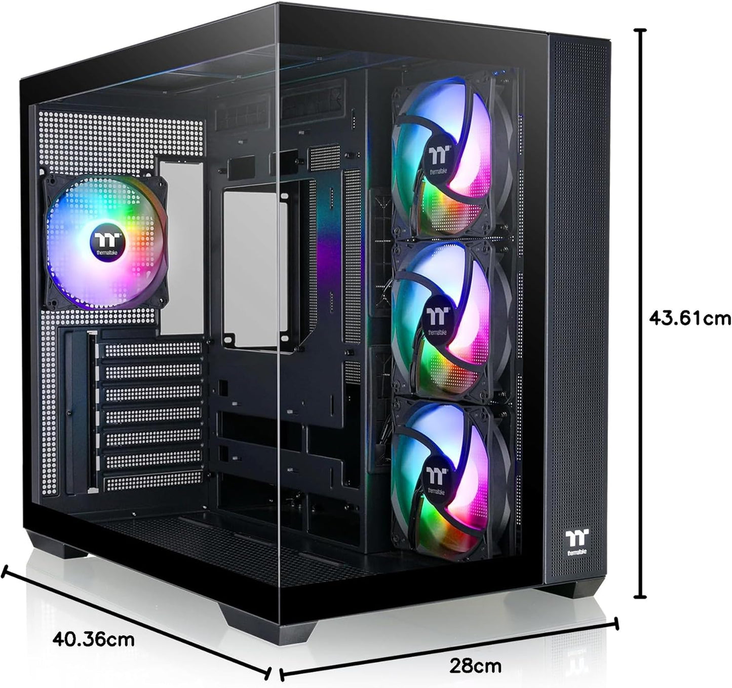 GABINETE THERMALTAKE VIEW 380 TG ARGB BLACK ATX CRISTAL NEGRO CA - 1Z2 - 00M1WN - 00 12M DE GARANTIA - rogeek