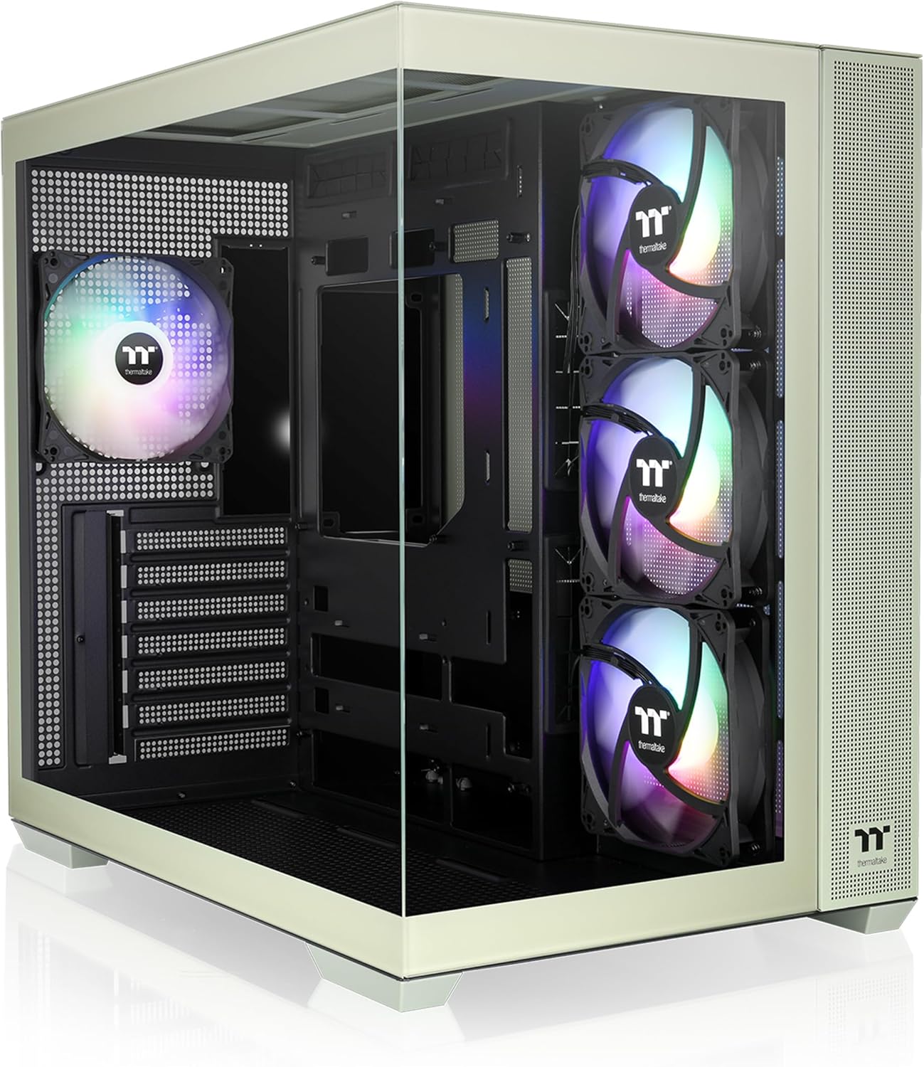 GABINETE THERMALTAKE VIEW 380 TG ARGB MATCHA GREEN ATX CRISTAL VERDE CA - 1Z2 - 00MEWN - 00 12M DE GARANTIA - rogeek