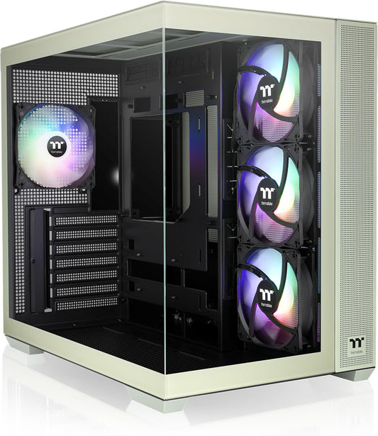 GABINETE THERMALTAKE VIEW 380 TG ARGB MATCHA GREEN ATX CRISTAL VERDE CA - 1Z2 - 00MEWN - 00 12M DE GARANTIA - rogeek