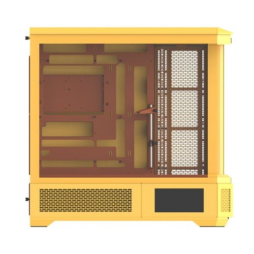 GABINETE THERMALTAKE VIEW 390 AIR BUTTER CARAMEL ATX CRISTAL AMARILLO CA-11F-00MMWN-00 12M DE GARANTIA - rogeek