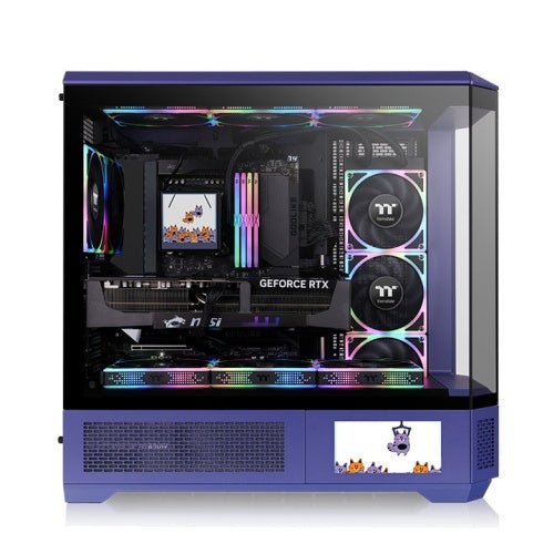 GABINETE THERMALTAKE VIEW 390 AIR FUTURE DUSK ATX CRISTAL MORADO CA-11F-00MNWN-00 12M DE GARANTIA - rogeek
