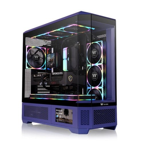 GABINETE THERMALTAKE VIEW 390 AIR FUTURE DUSK ATX CRISTAL MORADO CA-11F-00MNWN-00 12M DE GARANTIA - rogeek