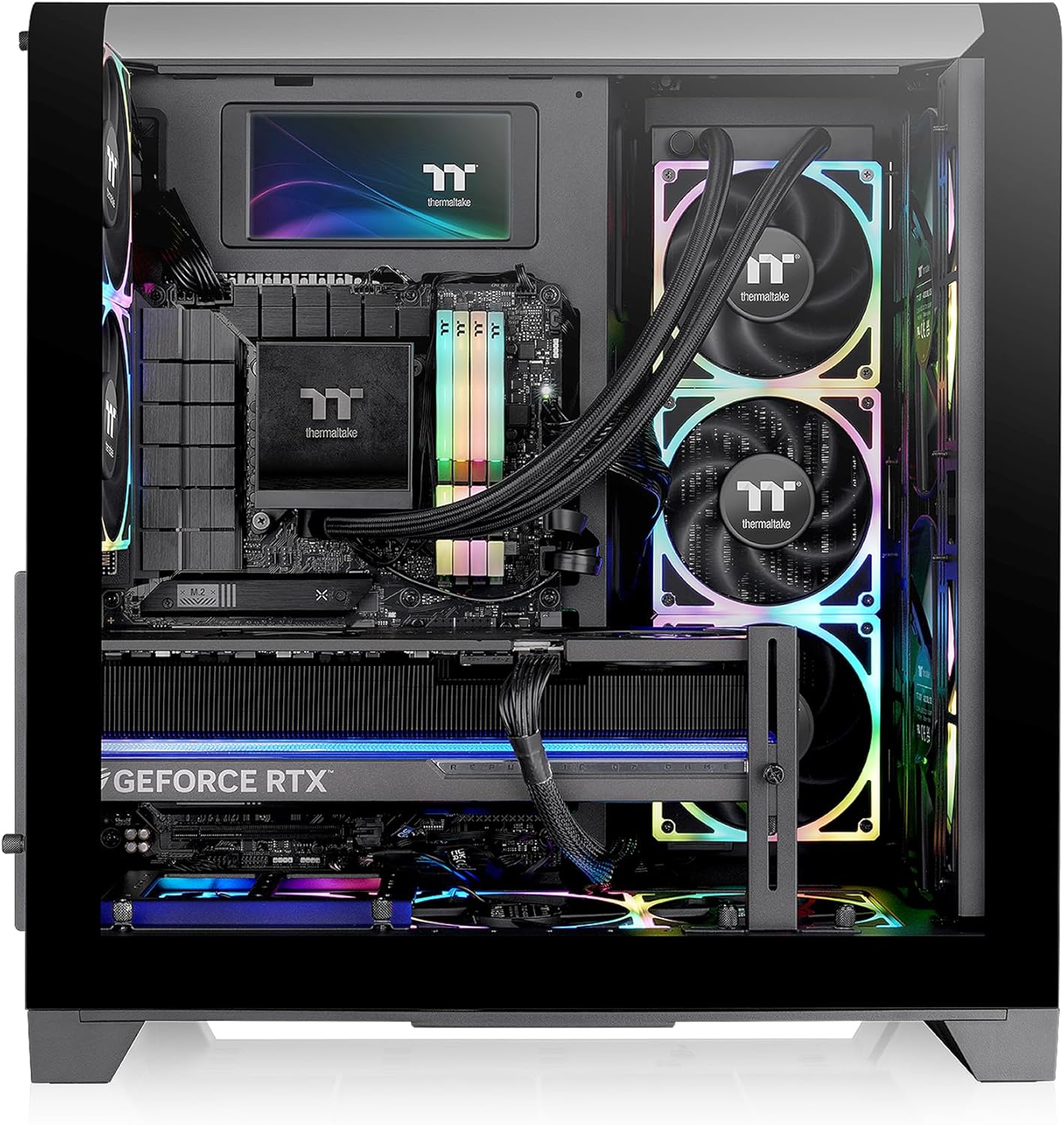 GABINETE THERMALTAKE VIEW 390 AIR FUTURE DUSK ATX CRISTAL MORADO CA - 11F - 00MNWN - 00 12M DE GARANTIA - rogeek