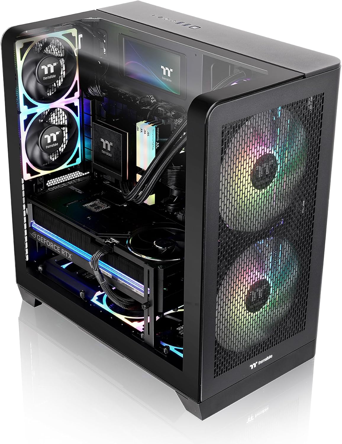 GABINETE THERMALTAKE VIEW 390 AIR FUTURE DUSK ATX CRISTAL MORADO CA - 11F - 00MNWN - 00 12M DE GARANTIA - rogeek