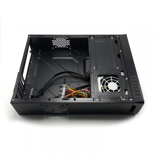 GABINETE XCASE GABSLIM305 SLIM NEGRO MATX C/FUENTE 450W METAL 1M DE GARANTIA - rogeek