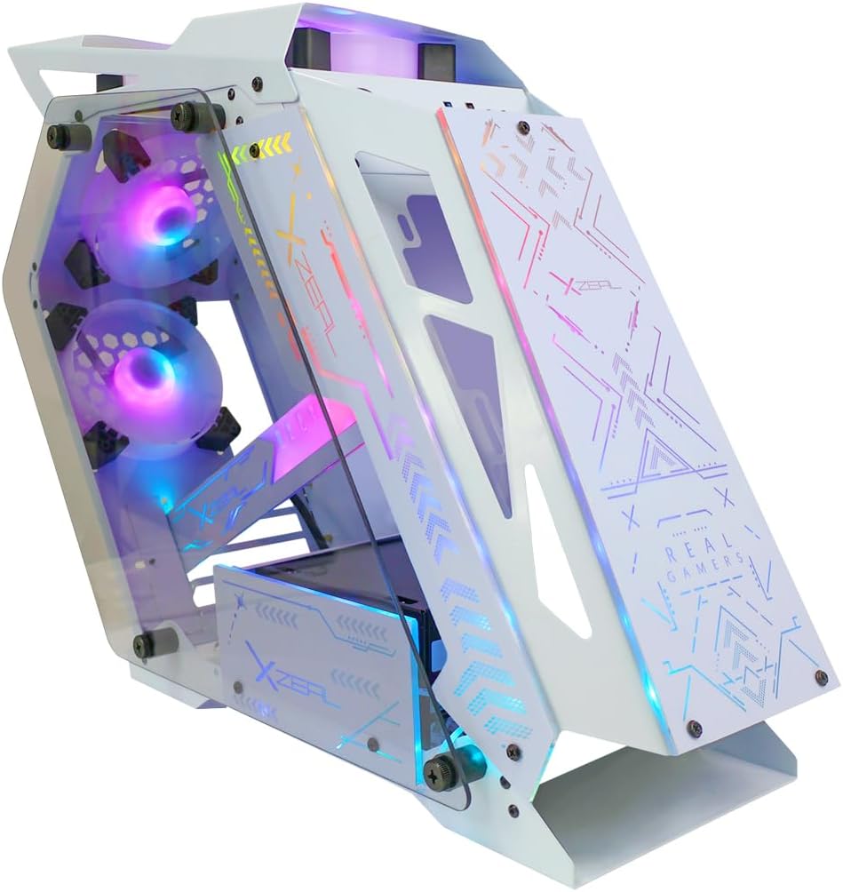 GABINETE XZEAL IR02 CON VENTANA MATX S/FUENTE BLANCO XZGAIRRGBW ARGB CON 1CONTROL GARANTIA DIRECTO CON EL FABRICANTE - rogeek