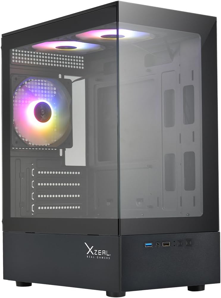 GABINETE XZEAL X-ZYNERGY RGB CON VENTANA MATX S/FUENTE BLANCO XZGAZNY1W GARANTIA DIRECTO CON FABRICANTE - rogeek