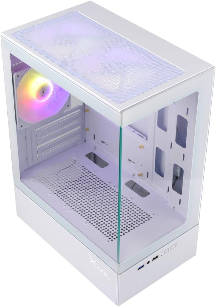 GABINETE XZEAL X - ZYNERGY RGB CON VENTANA MATX S/FUENTE BLANCO XZGAZNY1W GARANTIA DIRECTO CON FABRICANTE - rogeek
