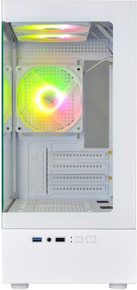 GABINETE XZEAL X - ZYNERGY RGB CON VENTANA MATX S/FUENTE BLANCO XZGAZNY1W GARANTIA DIRECTO CON FABRICANTE - rogeek