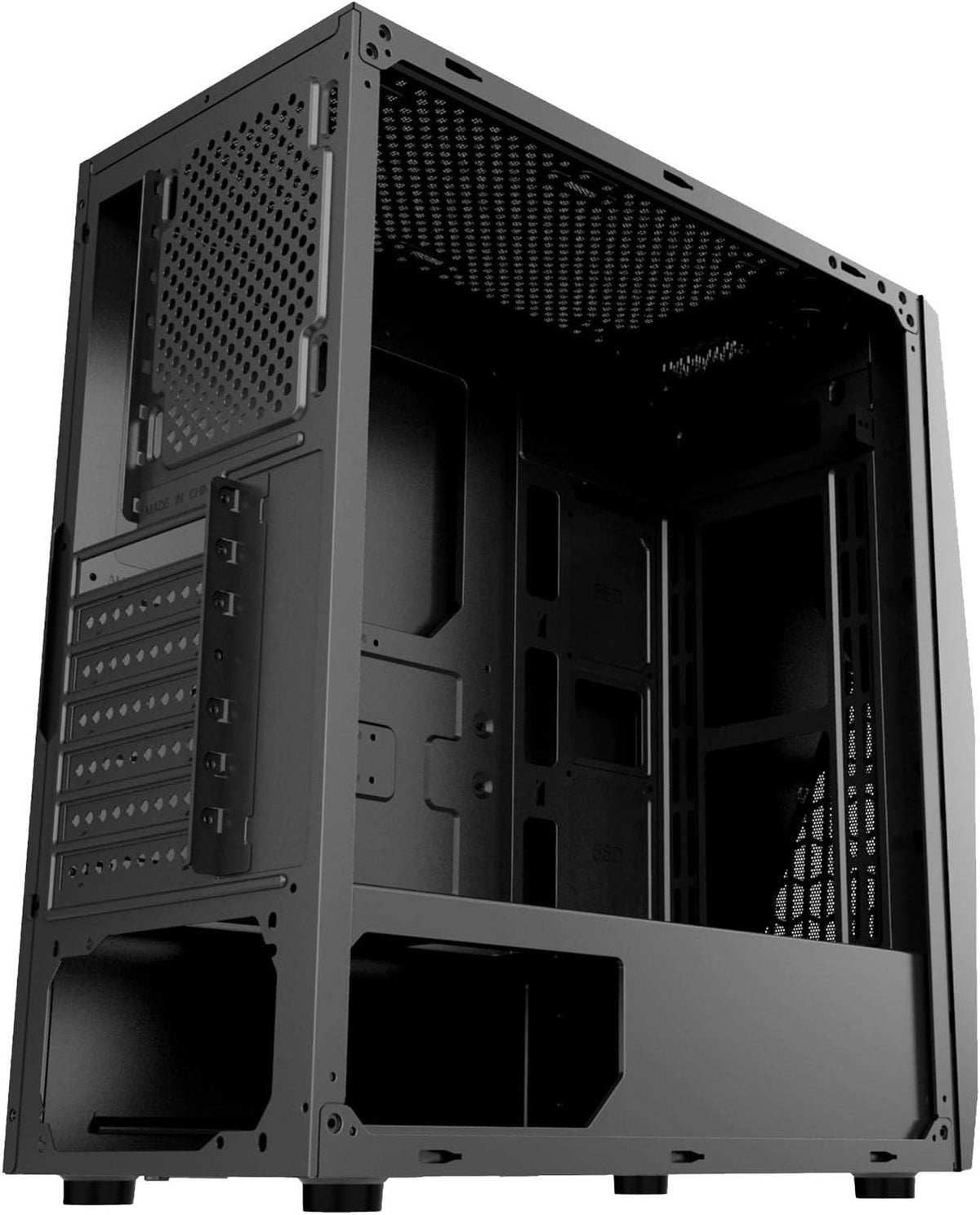 GABINETE XZEAL XZ120 CON VENTANA MATX S/FUENTE RGB NEGRO XZCGB03B DIRECTO CON EL FABRICANTE - rogeek