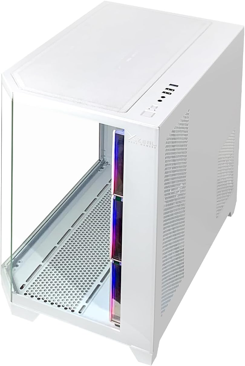 GABINETE XZEAL XZ150 ARGB 4VEN S/FUENTE BLANCO ATX/MICRO - ATX XZGAXT1W GARANTIA CON FABRICANTE - rogeek