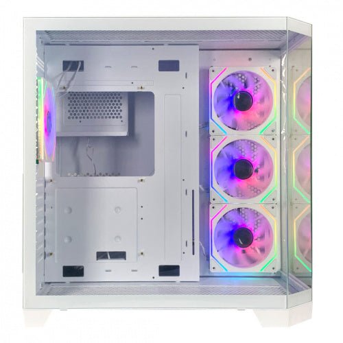 GABINETE XZEAL XZ150 ARGB 4VEN S/FUENTE BLANCO ATX/MICRO-ATX XZGAXT1W GARANTIA CON FABRICANTE - rogeek