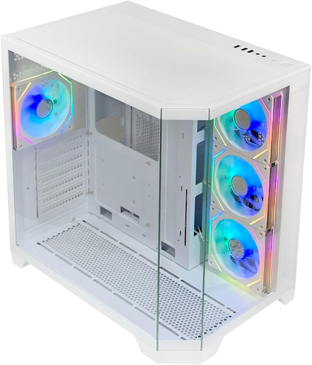 GABINETE XZEAL XZ150 ARGB 4VEN S/FUENTE BLANCO ATX/MICRO - ATX XZGAXT1W GARANTIA CON FABRICANTE - rogeek