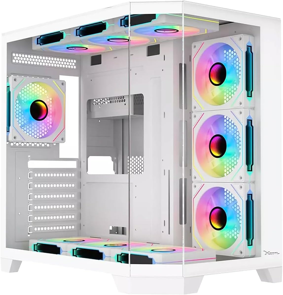 GABINETE XZEAL XZ150 ARGB 4VEN S/FUENTE BLANCO ATX/MICRO - ATX XZGAXT1W GARANTIA CON FABRICANTE - rogeek