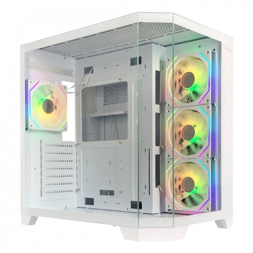 GABINETE XZEAL XZ150 ARGB 4VEN S/FUENTE BLANCO ATX/MICRO-ATX XZGAXT1W GARANTIA CON FABRICANTE - rogeek