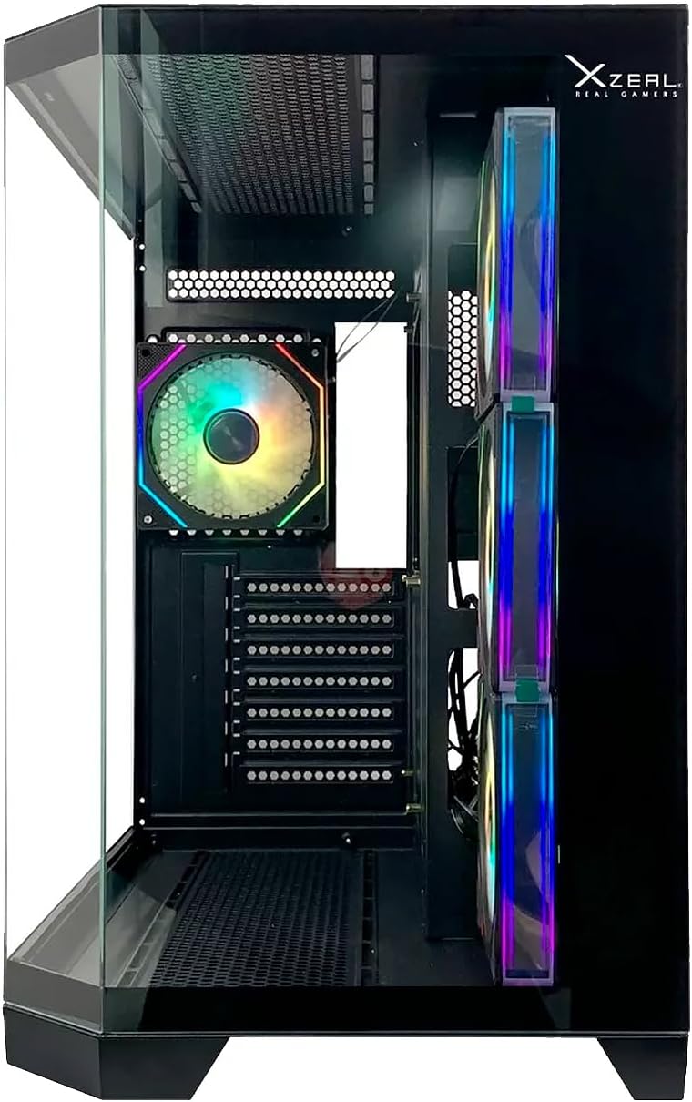 GABINETE XZEAL XZ150 RGB 4VEN S/FUENTE NEGRO ATX/MICRO - ATX XZGAXT1B DIRECTO CON EL FABRICANTE - rogeek