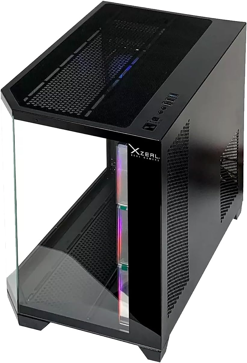 GABINETE XZEAL XZ150 RGB 4VEN S/FUENTE NEGRO ATX/MICRO - ATX XZGAXT1B DIRECTO CON EL FABRICANTE - rogeek