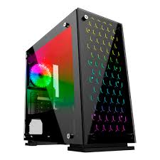 Gabinete Balam Rush Spectrum Talos Micro‑ATX 黑色 RGB 机箱 Mini-ATX / Micro-ATX 侧透 无电源